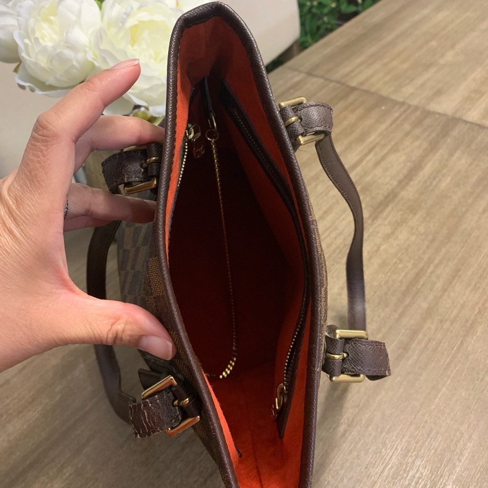 Authentic Louis Vuitton Damier Ebene Marais PM - Picture 9 of 16